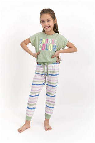 21Y.PJM.349.004Roly Poly Kız Çocuk Pijama Takımı RP2466-2
